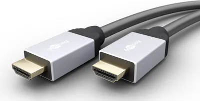 Produktbild von goobay High Speed HDMI Anschlusskabel mit Ethernet 2.0 HDMI Stecker Typ A schwarz 3 m