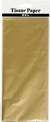 Image de Creativ Company 200891, Papier cadeau, Or, Couleur unie, 500 mm, 700 mm, 14 g