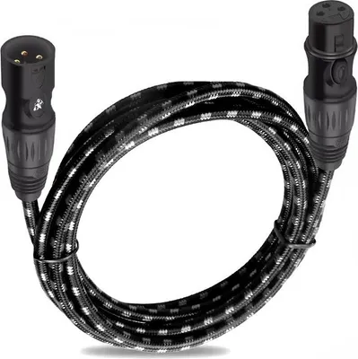 Produktbild von INF XLR-Verlängerungskabel Stecker auf Buchse – Mikrofon, Mixer, Verstärker 10 m