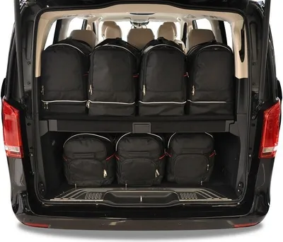 Produktbild von Mercedes-Benz V Long 2015+ Kofferraumtaschen Set 7 Stk