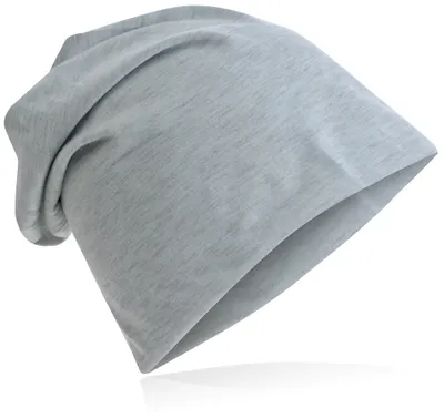 Produktbild von Beanie Muetze Unifarbe Hellgrau