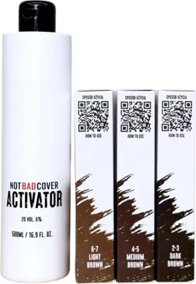 Zdjęcie produktu dla Not Bad Stuff - Not Bad Cover Activator - Aktywator (6%) do odsiwiacza do włosów i brody 500ml