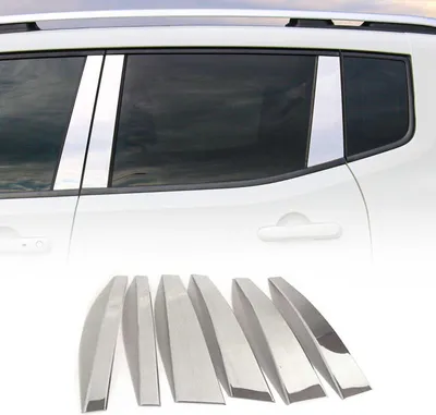 Zdjęcie produktu dla Wykończenie słupka drzwi słupka B dla Range Rover 2002-2012 stal nierdzewna srebrna 6szt