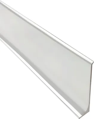Produktbild von Alu Sockelleiste Fußbodenleisten eloxiert  silber L270cm H60mm poliert