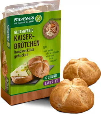 Produktbild von Kaiserbrötchen Glutenfrei 150g