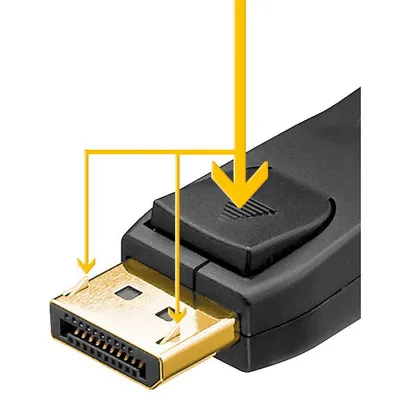 Produktbild von goobay DisplayPort Kabel 1.2 1,0 m schwarz