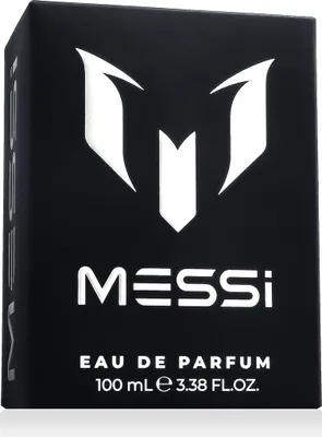 A black box with the Messi logo and text.