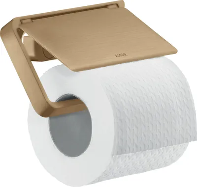 Produktbild von hansgrohe Papierhalter Axor universal mit Deckel, Metall, brushed bronze
