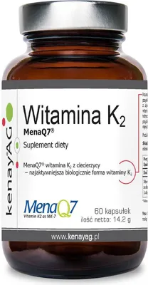Obrázok produktu pre KENAY Vitamín K2 MenaQ7 z cíceru 100 mcg, 60 kapsúl.
