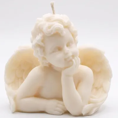 Immagine prodotto di Candela Sogni d'Angelo Bianca e Cocco - Design Elegante e Fragranza Esotica KP41123