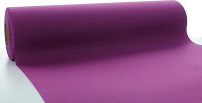 Produktbild von Airlaid Tischläufer Aubergine, 40 cm x 24 m , 1 Stück - Mank