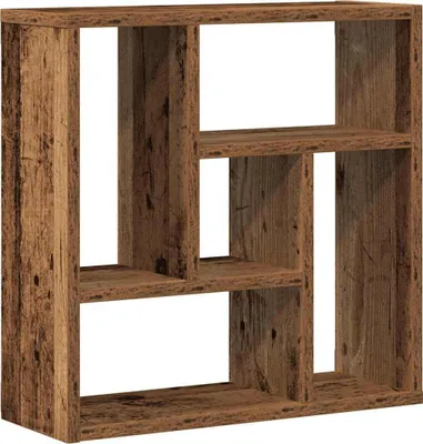 Obrázek produktu pro Nástěnná police old wood 45 x 16 x 45 cm kompozitní dřevo