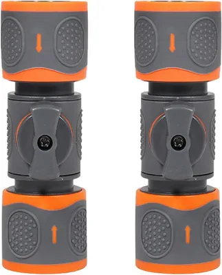 Obrázok produktu pre Spojka na záhradnú hadicu 2 ks, s regulačným ventilom, plast, pre zavlažovanie
