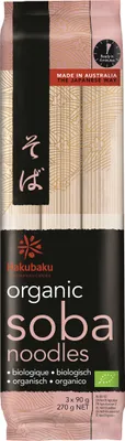 Produktbild von Hakubaku  Soba Nudeln 270g – glutenfrei, vegan, japanische Buchweizennudeln