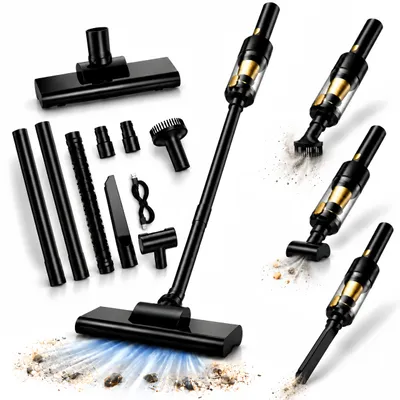 Produktbild von 6000pa Kabelloser Staubsauger mit HEPA-Filter,4-in-1-Handstaubsauger,Abnehmbarer Handheld, Fugendüse,Staubbürste, Ultra-leiser,Staubsauger für Zuhause