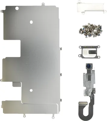 Produktbild von iPhone 8 Hitzeschutz Blech Lichtsensor Frontkamera Hörmuschel Schrauben Set
