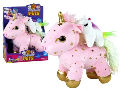 Immagine prodotto di Unicorno con ninna nanna rosa