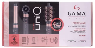 Image de Appareil de coiffure 4-en-1 avec brosse ovale, fer à boucler et sèche-cheveux, Image générée par une IA
