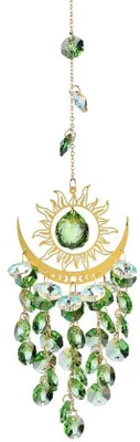 Produktbild von Kristallenes Zierde für Garten und Fensterdeko mit goldenem Halsband