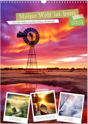 Produktbild von Meine Welt ist bunt (Wandkalender 2025 DIN A3 hoch), CALVENDO Monatskalender