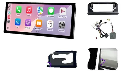 Immagine prodotto di Sistema multimediale per auto, touchscreen, compatibilità con smartphone, compatibile con Toyota Corolla E210 (2019-2026), Corolla Cross, Suzuki Swace, modello V5 con 4G e 64GB di memoria