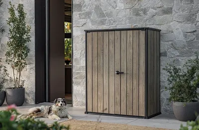 Produktbild von Gartenschrank VERTICAL Shed 1400L – Esche