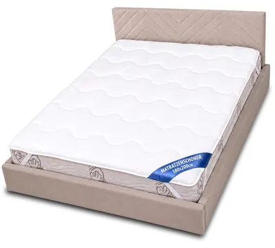 Matratzenschoner 180x200 cm, gesteppt, mit 4 Eckgummis, waschbar