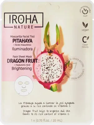 Immagine prodotto di Iroha Nature Mask Dragonfruit + Acido ialuronico 1 U