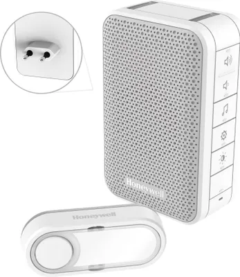 Produktbild von Honeywell DC313SP2 Kabellose Plug-in-Türklingel mit Lautstärkeregelung
