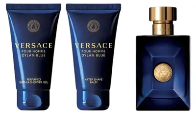 Obrázok produktu pre Edt sprej 50ml/sprchový gél 50ml/balzam po holení 50ml Versace Dylan Blue Pour Homme Giftset