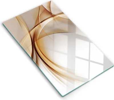 Produktbild von Glasschneideplatte - Herdabdeckplatte - 30x52 cm - Schneidebrett - Spritzschutz - Abstraktionsformen