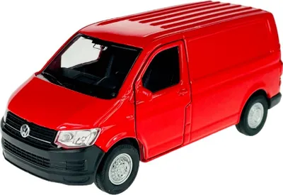 Produktbild von VOLKSWAGEN T6 Transporter, rotes Reibungsmodell, WEL43762ROUGE, Maßstab1/34, WELLY