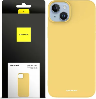 Image de Coque en silicone SPACECASE Coque en silicone pour iPhone 14 Plus Jaune