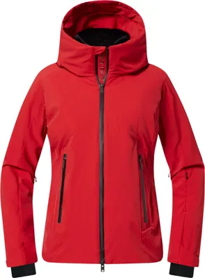 Produktbild von DESCENTE Alpine Damen Skijacke mit abnehmbaren Daunenpaketen und Kapuze rot 36