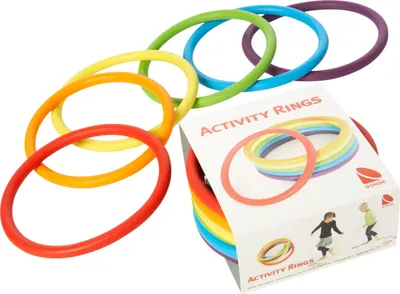 Produktbild von Activity Rings Spielringe Wurfringe Balanceringe Jonglierringe Kinder, 6 STÜCK