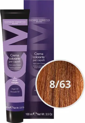 Produktbild von Diapason Haarfarbe Diapason Color Hair Color Cream 8/63 Light Golden Copper Blond