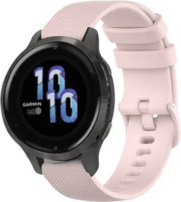 Produktbild von Strap-it Garmin Venu 2s Armband Silikon - 40mm - Hellrosa