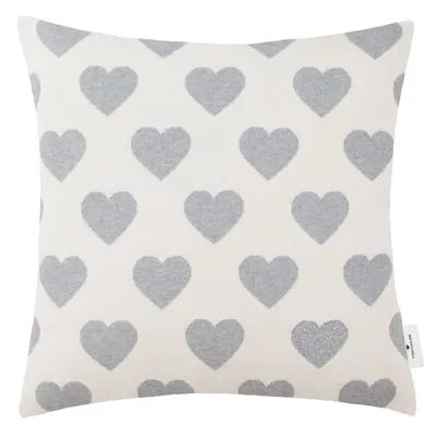 Immagine prodotto di Tom Tailor copricuscino decorativo Hearts grey 45x45cm