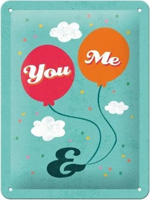 Produktbild von Nostalgic-Art - Blechschild 15x20 cm - Word Up - You & Me