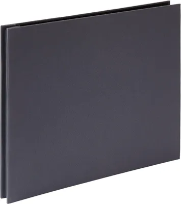 Zdjęcie produktu dla HNFD Lniany album zakręcany szary 38x31 cm 40 czarnych stron