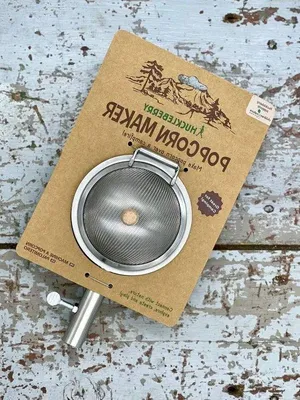 Produktbild von Famanu Popcornmaker für Camping und Lagerfeuer - Schwarz