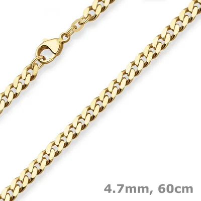4-7mm-Panzerkette-aus-585-Gelbgold-60cm