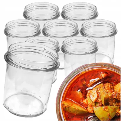 Produktbild von 8x Martom Glas 350 ml für Konserven, Honig, Marmelade