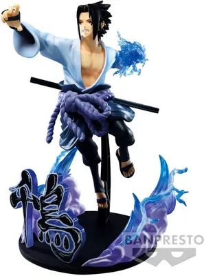Produktbild von Banpresto Naruto Shippuden Vibration Stars Sasuke Uchiha Special Edition Figur 20 Cm Blau  Blau One Size
