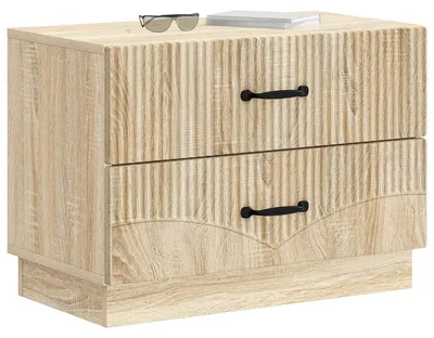Produktbild von vidaXL Nachttisch Sonoma-Eiche 62 x 34,5 x 44,5 cm Holzwerkstoff