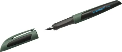 Produktbild von Füller Flow Sporty M khaki/schwarz inkl. 1 Standardpatrone Packung mit 3 Stück