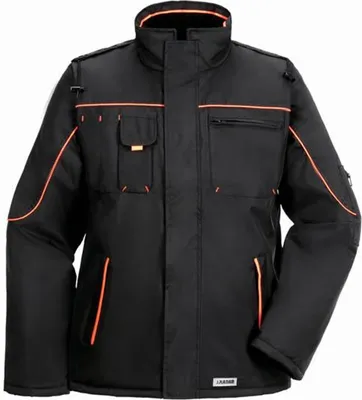 Produktbild von Größe S Herren Planam Outdoor Winter Piper Jacke schwarz orange Modell 3535