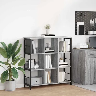 Image de Maison Exclusive - Étagère bibliothèque, 9 niveaux, 102 x 32 x 104,5 cm, en panneaux de particules