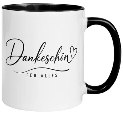 Produktbild von Tasse Danke – „Dankeschön für alles“ – Dankeschön Geschenke für Freund/Freundin