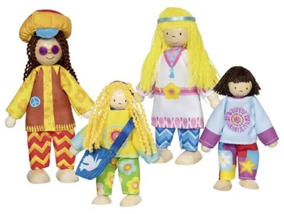 Produktbild von GOKI Dolls Hippie-Familie 4 Stü ck